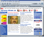 Sprvn zobrazen strnka pouvajc jin fonty (iDnes.cz)