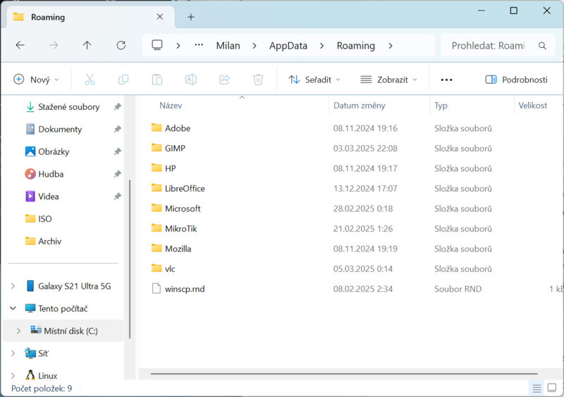Soubor:Průzkumník - v adresáři APPDATA.png